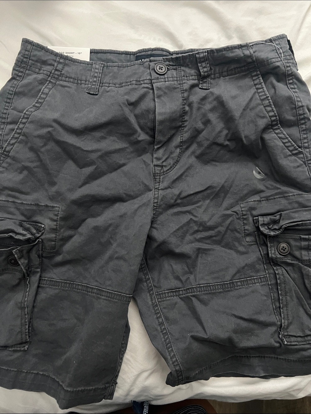 Aeropostale Men's Charcoal Cargo Shorts
